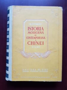 G. Efimov - Istoria moderna si contemporana a Chinei (1953, editie cartonata)