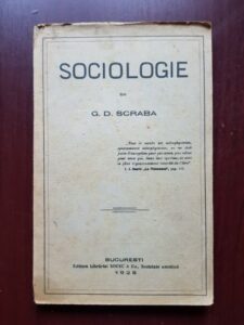 G. D. Scraba - Sociologie (1925)